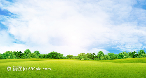草地与天空 自然之美